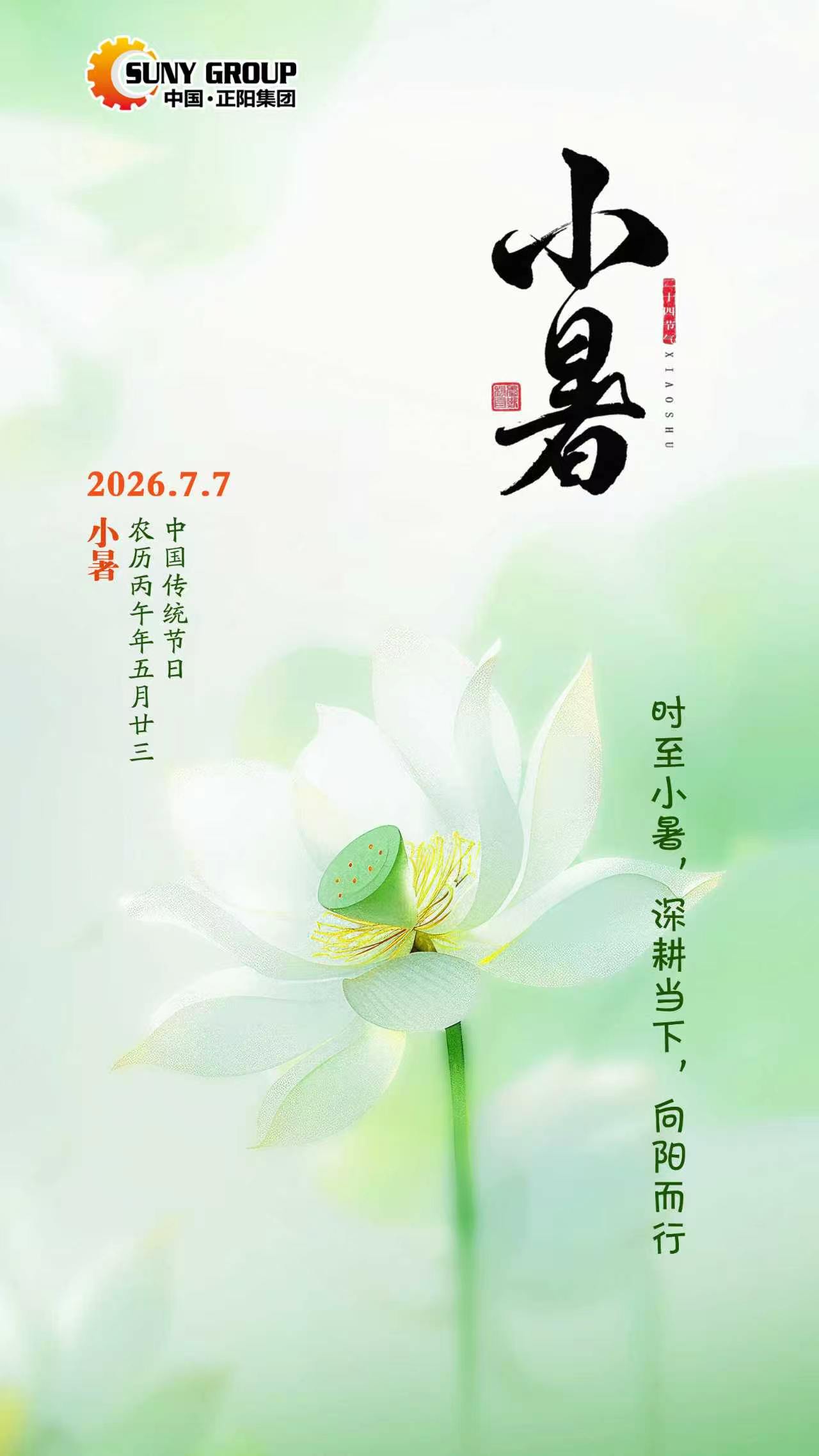 時(shí)至小暑，深耕當(dāng)下，向陽而行